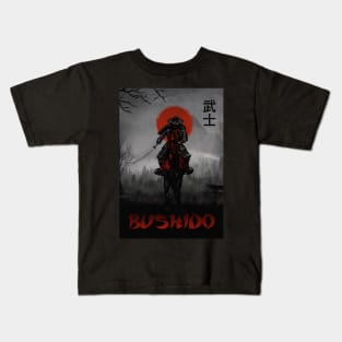 Samurai japanese attack Kids T-Shirt